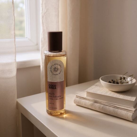 Bath & Body Works Coco Shea Butter Rich Moisture Body Oil 6.3 oz /186ml - Picture 1 of 3